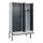 PBM-locker met bank,HxBxD 2120x1200x815mm,4vak,vak B 300mm
