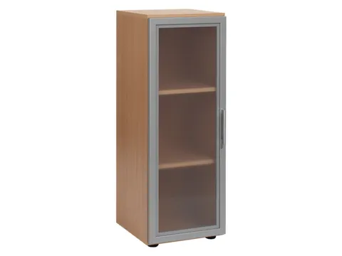 vitrinekast HxBxD 1104x400x420mm 2xhouten vloer 3OH beuken