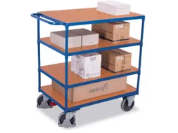 Tafelwagen 500kg 1000x700mm 4 Etages Houten Plaat