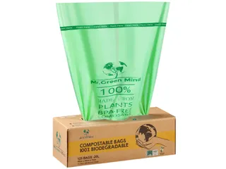Afvalzak bio Mr. Green Mind 45x50cm 20 liter dispenser 125 stuks - 2