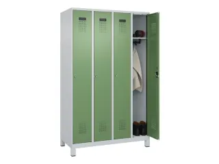 locker,HxBxD 1950x1200x500mm,4vak,vak B 300mm,cil.-slot,voeten - 1