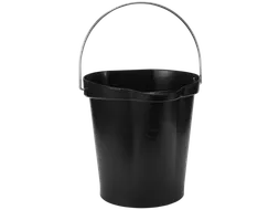 Hygiene 5686-9 emmer 12 liter zwart maatverdeling en schenktuit