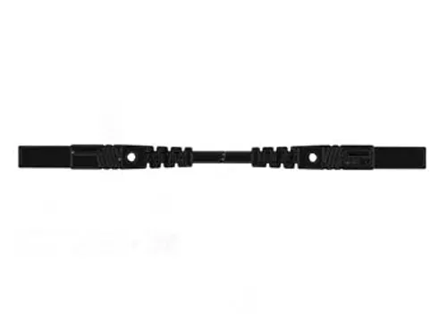Spuitgegoten Meetsnoer Met Contactbeveiliging 4mm 25cm / Black (MLB/GG