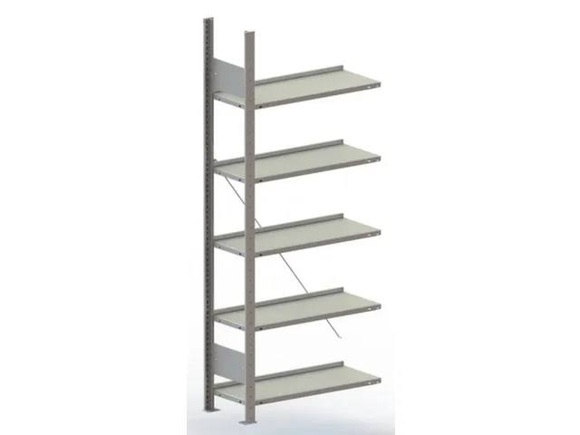 Inhaakstelling Aanbouwveld 1850x756x336mm 5legborden 80kg Verzinkt