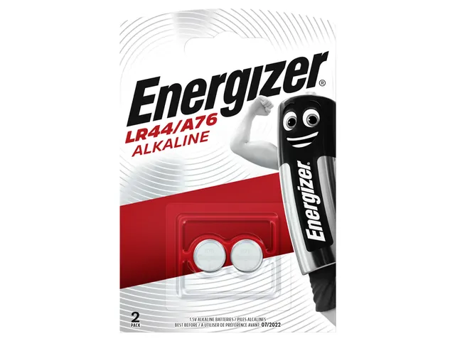 Batterij Energizer knoopcel 2x LR44 alkaline