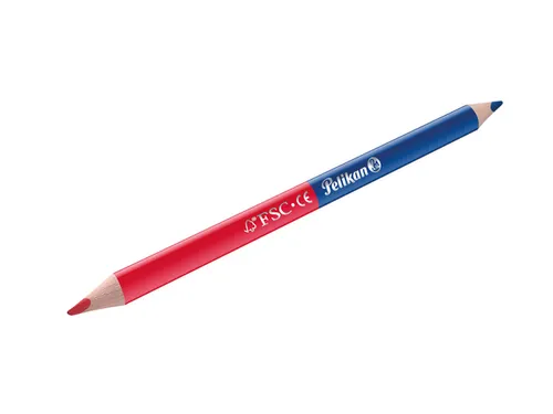 Potlood Pelikan 3mm rood/blauw 2 stuks