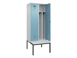 locker met bank,voor scheiding van kleding,HxBxD 2120x800x815mm,2vak