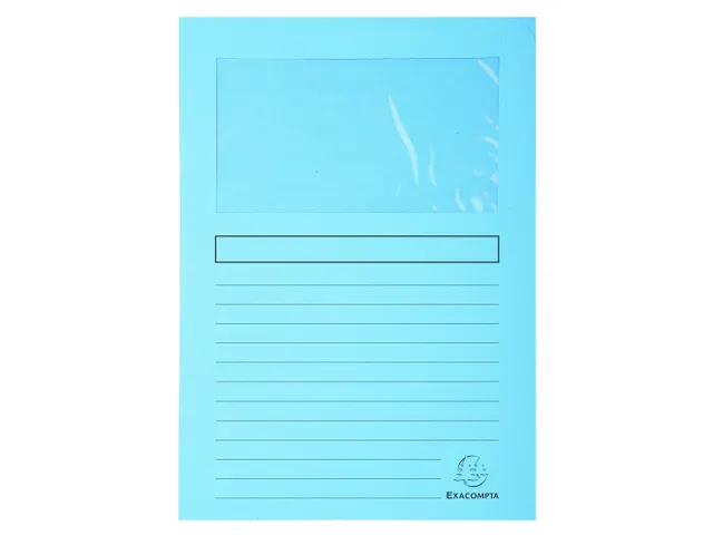 100 venstermappen SUPER 160g/m2 22x31cm Lichtblauw