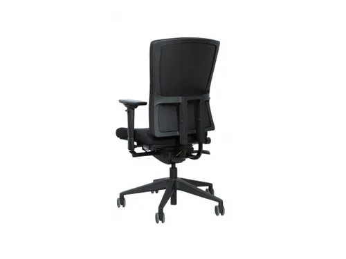 Bureaustoel 400-NPR Comfort Zwarte stof, Zwart voetkruis