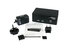 2-poort Dual DVI USB KVM-switch met Audio en USB 2.0-hub