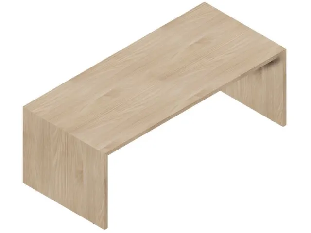 Bureau Hxbxd 730x2000x900m Zijpaneel Bladdecor Olm
