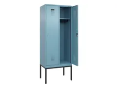 locker,HxBxD 2120x800x500mm,2vak,vak B 400mm,cil.-slot,voetonderstel
