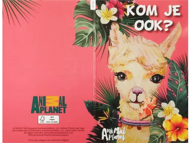 Uitnodiging Alpaca 9x14cm