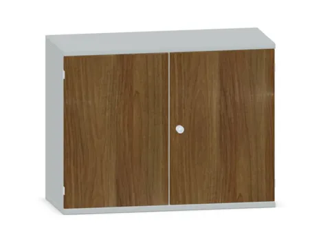 Kantoorkast 770x1000x430mm Decor Romp Lichtgrijs Decor Front Noten