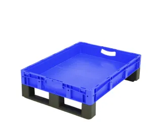 Euronorm Stapelkrat Pp 120x800x600mm 43l Dubbele Bodem Sledepoten - 1