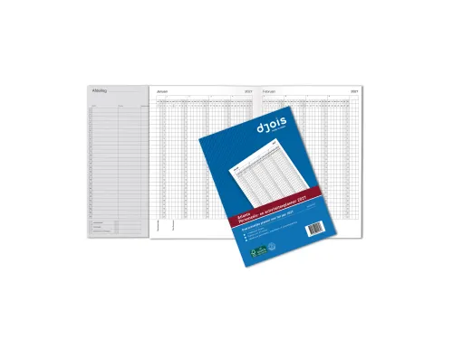 Jaarplanner A4 2027 Djois personeel- en activiteiten