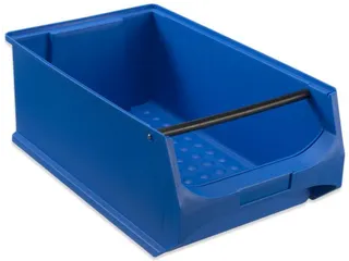 Zichtbak Hxbxd 200x300x500mm Pp Met Draaggreep Blauw Grip - 2