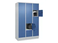 lockerkast,HxBxD 1950x1200x500mm,3x5vakken,vak B 400mm,cil.-slot