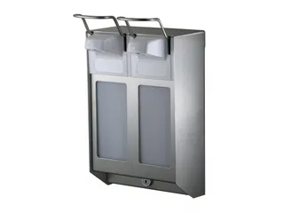 Duo Zeepdispenser Desinfectiemiddeldispenser Rvs 500 Ml - 1