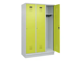locker,HxBxD 1950x1200x500mm,3vak,vak B 400mm,cil.-slot,sokkel - 2