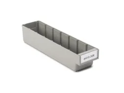 stellingbak,HxBxD 80x94x400mm,PP,grijs
