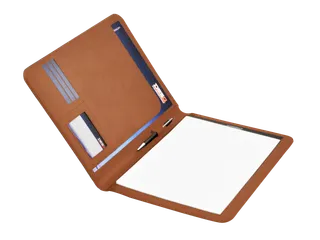DESQ 3682.07 A4 Conferentiemap inclusief Schrijfblok Bruin - 1