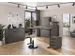 Bureau à hauteur réglable élec.,HxlxP 720-1200x1600x800mm