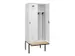 locker met bank,voor scheiding van kleding,HxBxD 2120x800x815mm,2vak