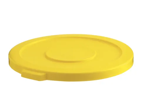 Deksel,v. afvalverzamelaar 121l,rond,Ø 560mm,PE,geel