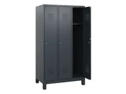 schoollocker,HxBxD 1630x900x500mm,3vak,vak B 300mm,cil.-slot,voeten