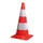pion,HxB 750x400mm,PVC,oranje,fluorescerend,m. reflectieband