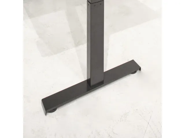 Bureau Assis-debout Dextro Plus Electrique 200x90 ombre bois/noir