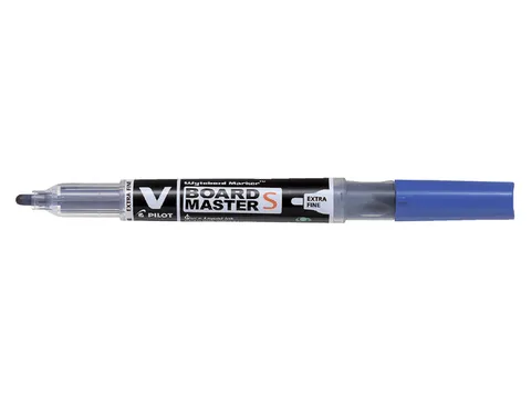 Whiteboardmarker Pilot V-Board Master S Begreen Extra Fijne Punt Blauw
