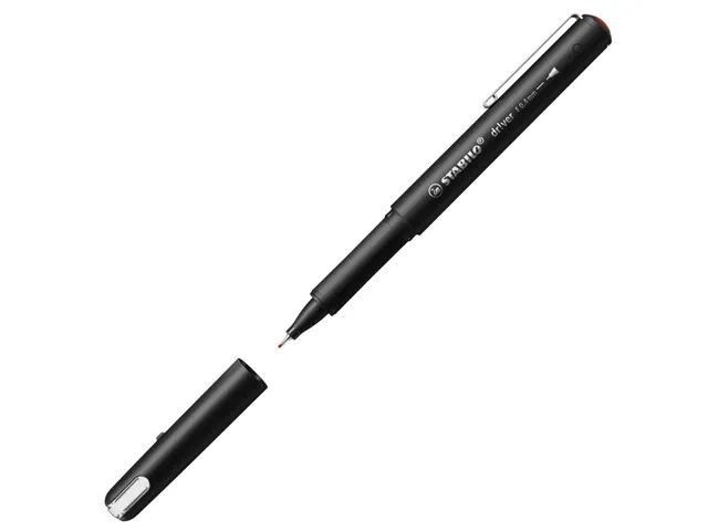Fineliner STABILO dr!ver Fijne punt 0.4 mm Rood