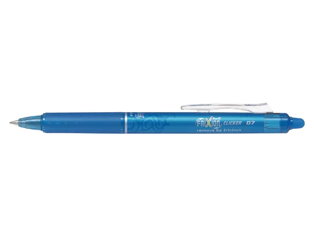 Rollerpen Pilot Frixion Ball Clicker 0.7mm Medium punt Lichtblauw