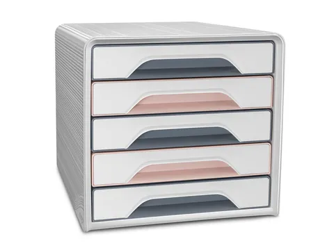 #Ladekast CEP Smoove mineral 5 lades roze
