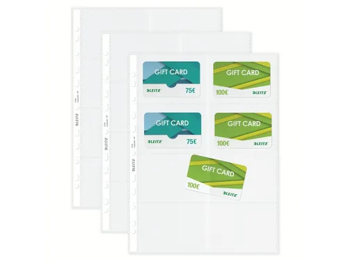 Showtas Leitz 4758 Visitekaart A4 Pp Transparant 11-Gaats