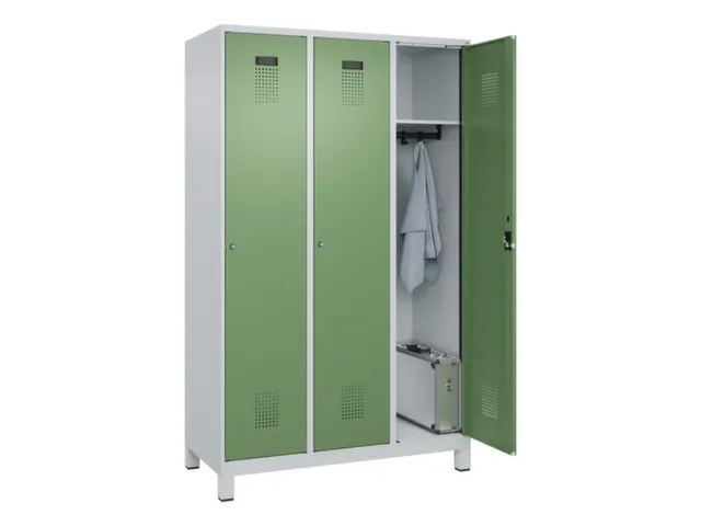 locker,HxBxD 1950x1200x500mm,3vak,vak B 400mm,cil.-slot,voeten