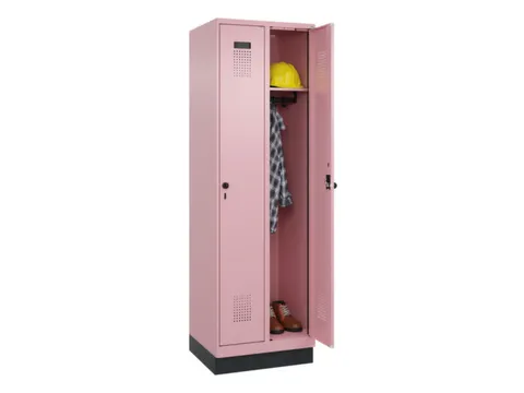 locker,HxBxD 1950x600x500mm,2vak,vak B 300mm,draaigrendel,sokkel