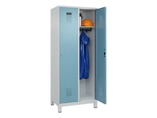 locker,HxBxD 1950x800x500mm,2vak,vak B 400mm,cil.-slot,voeten - 1