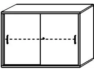 Schuifdeurkast 770x1000x430mm Romp Wit Decor Front Lichtgrijs - 12