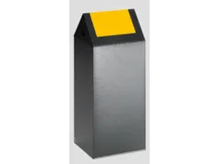 Afvalverzamelaar Zelfblussend 60 Liter 800X320X320Mm Klemring Geel