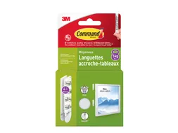Bevestigingsstrip Command 3m 17201c Klikstrips Licht 5,4kg 8 Stuks