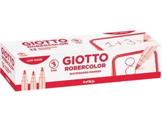 Robercolor whiteboardmarker fijn ronde punt rood - 3