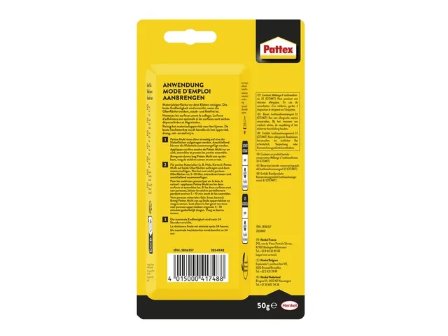 Alleslijm Pattex Multi tube 50gram op blister