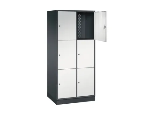 grootvolume-lockersysteem,RAL 7021/RAL 7035,HxBxD 1950x820x600mm