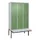 locker met bank,HxBxD 2120x1200x815mm,3vak,vak B 400mm,draaigrendel
