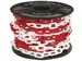Afzetketting Rood Wit 8mm Op Haspel 25 meter