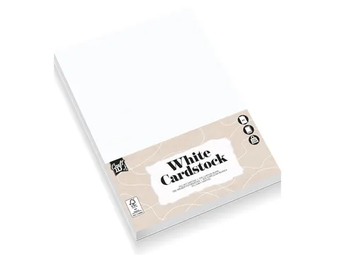 Hobbykarton CarftID A4 220gr wit 10 vel