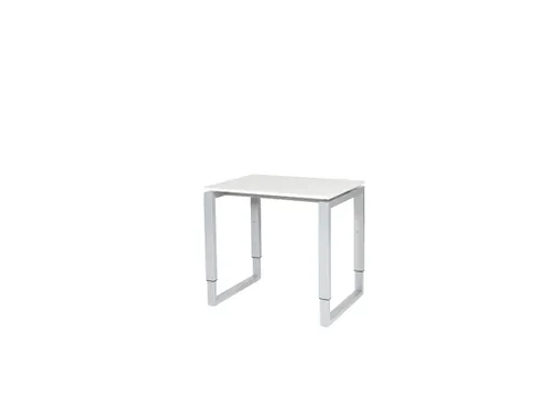 Domino Plus Bureau Hoogte Verstelbaar 800x600mm Wit 25mm Alu O-Poot